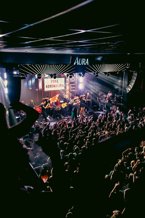 Show no palco do Aura